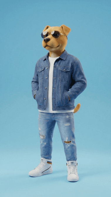 Nhân Vật Chó Streetwear 3D Thời Trang - ảnh 3
