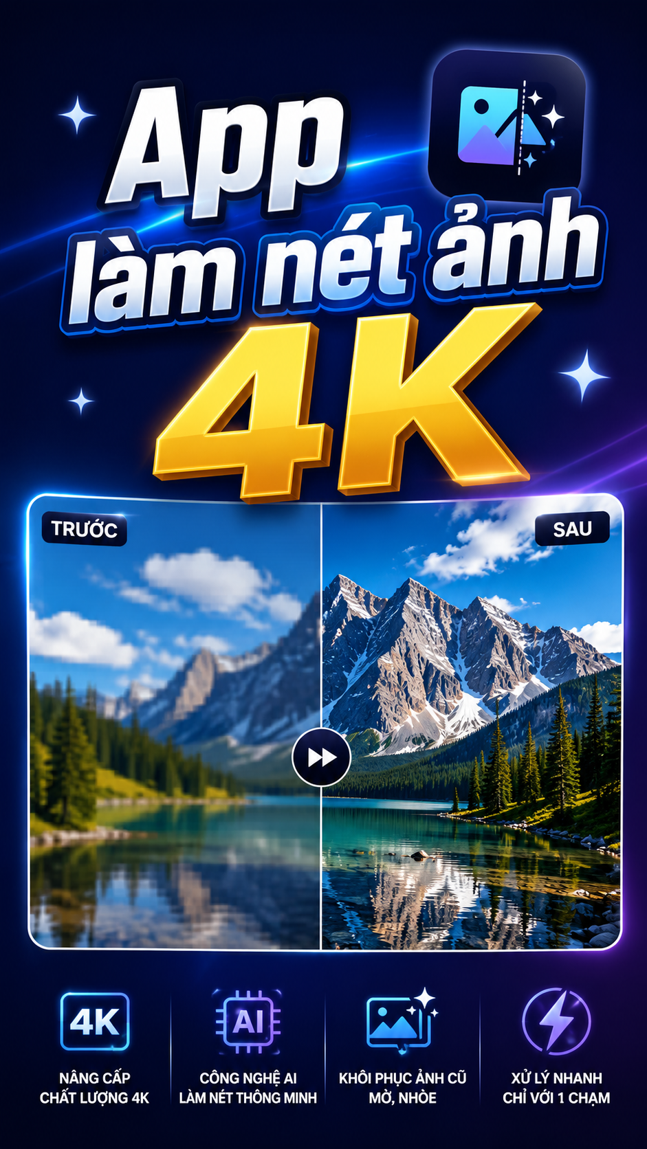 Ảnh bìa App Làm Nét Ảnh